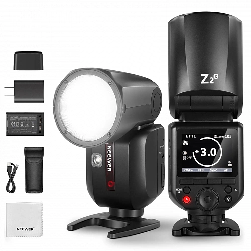вспышка для фотоаппарата neewer z2-c ttl для canon 76w
