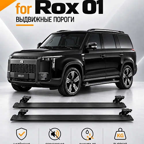 выдвижные пороги tjdz для rox 01 c 2023 по н.в.